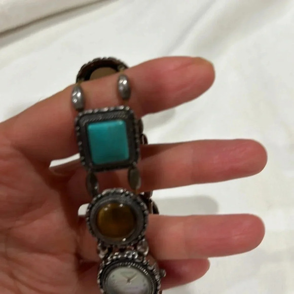 Vintage Ecclissi Sterling Multi-stone watch - Picture 5 of 7